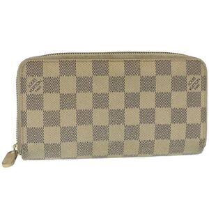 LOUIS VUITTON Damier Azur Zippy Wallet Long Wallet